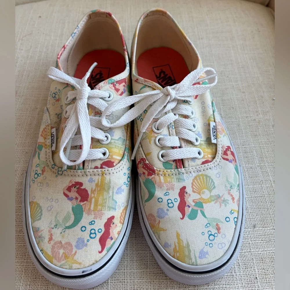 Vans x Disney The Little Mermaid Ariel Sneakers 2015 Limited Release Size 9 - Picture 3 of 10